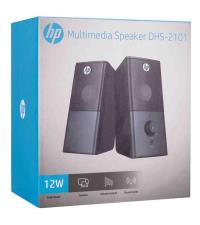 HP DHS-2101S 6W Siyah Multimedia Speaker Hoparlör 2-3W 150Hz-20KHz 85dB 3dB 4ohm-2  3.5m Multimedia Speaker Hoparlör